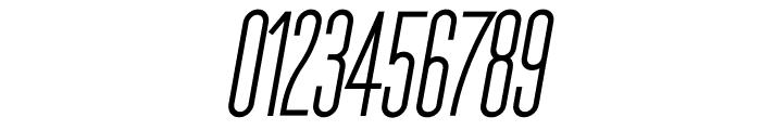 The National Regular Oblique Font OTHER CHARS