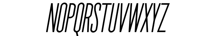 The National Regular Oblique Font UPPERCASE