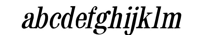 The Sterling Bros Rough Oblique Font LOWERCASE