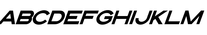 The West Forest Regular Oblique Font UPPERCASE