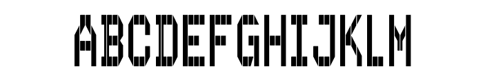 Thermo Alpha Font UPPERCASE