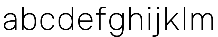 Thin Font LOWERCASE