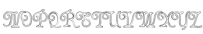 Thourenz   Outline Rough Font UPPERCASE