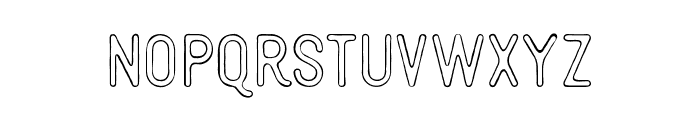 Thourenz   Outline Rough Font LOWERCASE