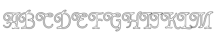 Thourenz   Outline Font UPPERCASE
