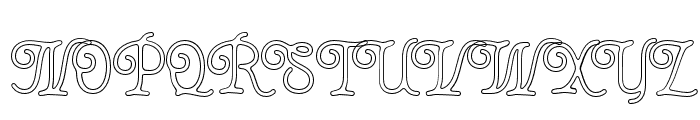 Thourenz   Outline Font UPPERCASE