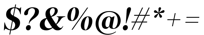 TobiasTRIAL BoldItalic Font OTHER CHARS