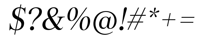 TobiasTRIAL RegularItalic Font OTHER CHARS