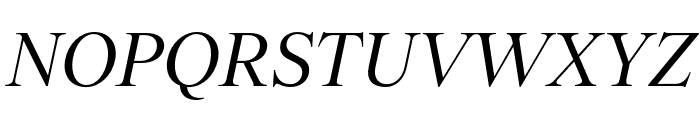 TobiasTRIAL RegularItalic Font UPPERCASE