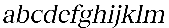 TobiasTRIAL RegularItalic Font LOWERCASE