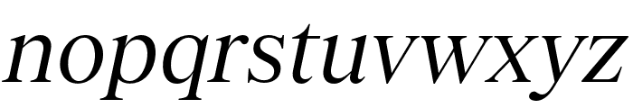 TobiasTRIAL RegularItalic Font LOWERCASE