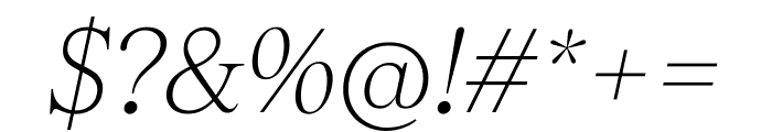 TobiasTRIALVF Italics Font OTHER CHARS