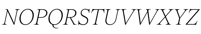 TobiasTRIALVF Italics Font UPPERCASE