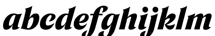 Tongari Display Black Italic Font LOWERCASE