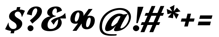 Tongari Display Extrabold Italic Font OTHER CHARS