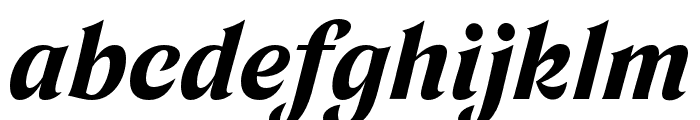 Tongari Display Extrabold Italic Font LOWERCASE