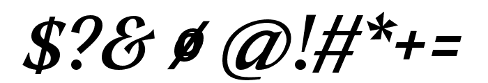 Tongari Display Medium Italic Font OTHER CHARS