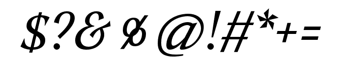Tongari Display Regular Italic Font OTHER CHARS