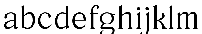 TongariDisplay SemiLight Font LOWERCASE