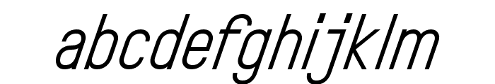 TorGrotesk ThinItalic Font LOWERCASE