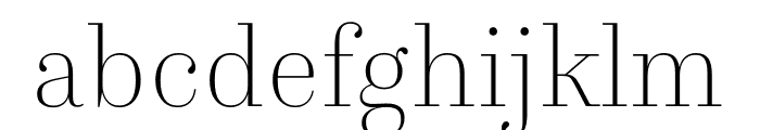 Trianon Display ExtraLight Font LOWERCASE