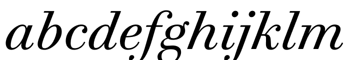 Trianon Text Italic Font LOWERCASE