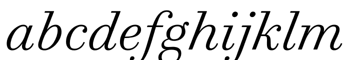 Trianon Text Light Italic Font LOWERCASE