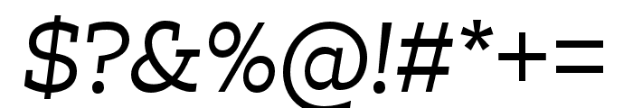Trilby Italic Font OTHER CHARS