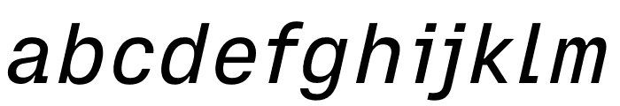 Tuner Italic Font LOWERCASE