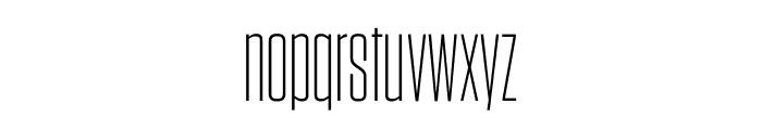 Tungsten Compressed Light Font LOWERCASE