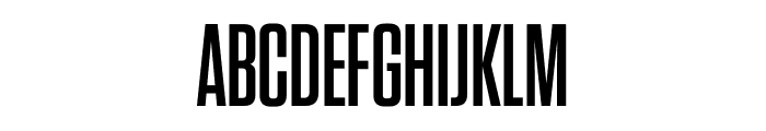 Tungsten Condensed Semibold Font UPPERCASE