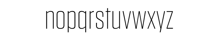 Tungsten Extra Light Font LOWERCASE