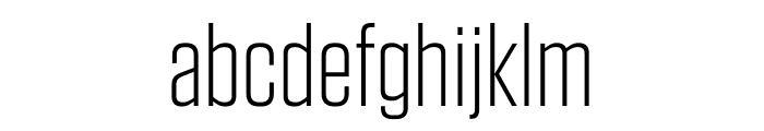 Tungsten Light Font LOWERCASE