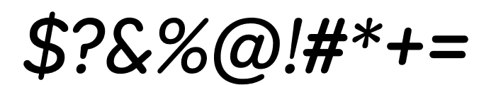 Typ 1451 Medium Italic Font OTHER CHARS