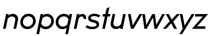 U8 Regular Italic Font LOWERCASE