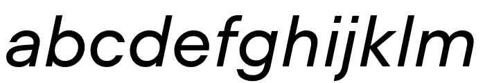 UCity Regular Italic Font LOWERCASE