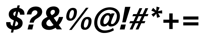Unica77 Cyrillic Bold Italic Font OTHER CHARS