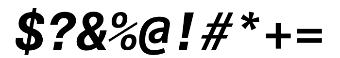 Unica77 Mono Bold Italic Font OTHER CHARS