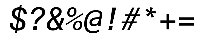 Unica77 Mono Italic Font OTHER CHARS