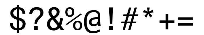 Unica77 Mono Regular Font OTHER CHARS