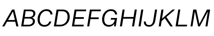 Untitled Sans Regular Italic Font UPPERCASE