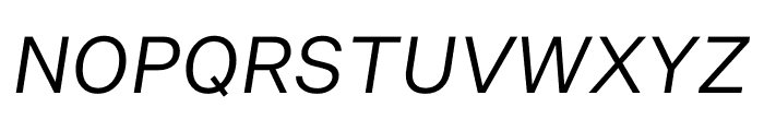 Untitled Sans Regular Italic Font UPPERCASE