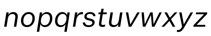 Untitled Sans Regular Italic Font LOWERCASE