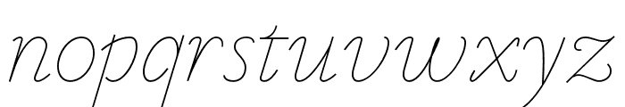 VTF Victorianna Thin Italic Font LOWERCASE