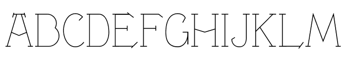 VTF Victorianna Thin Font UPPERCASE