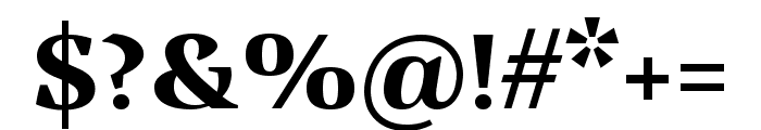 Vanio Bold Font OTHER CHARS