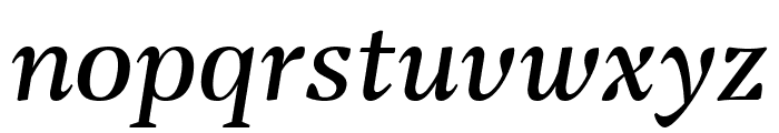 Vanio MediumItalic Font LOWERCASE