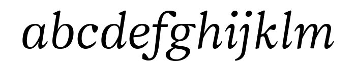 Vanio RegularItalic Font LOWERCASE