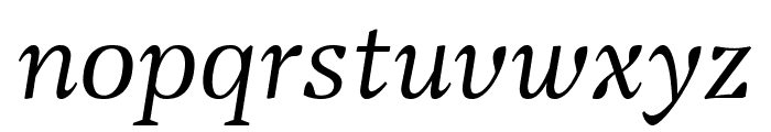 Vanio RegularItalic Font LOWERCASE