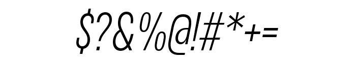 Variera   Extra Light Italic Font OTHER CHARS